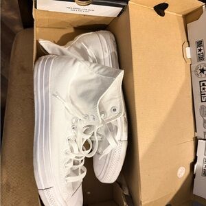 Converse White High-Top Athletic Sneakers